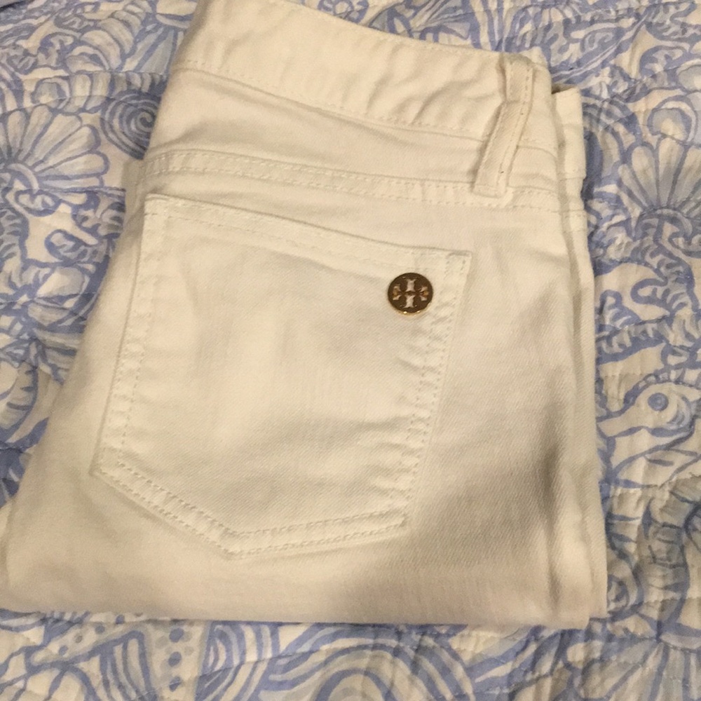 Tory Burch white jeans
